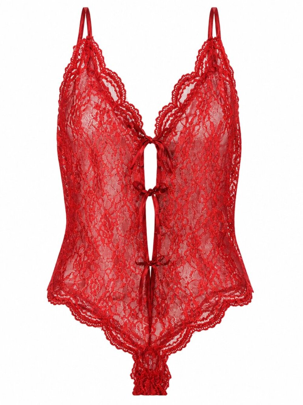 Solange Satin Red Lace Bodysuit Size 18/20 - 25% Off When You Bundle 5+ Items!